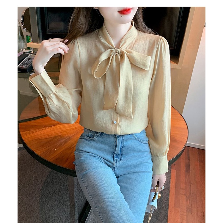 Áo Sơ Mi Chiffon Tay Dài Thời Trang Mùa Thu Dành Cho Nữ