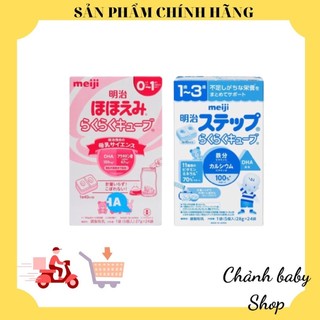 (MẪU MỚI) SỮA MEIJI THANH 0-1& 1-3 NỘI ĐỊA NHẬT BẢN (Hộp 24 Thanh)- 672gr