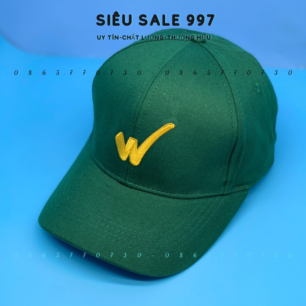 MŨ LƯỠI TRAI - NÓN KẾT THÊU CHỮ W CHẤT KAKI DÀY THỜI TRANG NAM NỮ