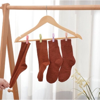 Set 30 Kẹp Phơi Quần Áo Bằng Nhựa Kèm Giỏ Đựng_K624