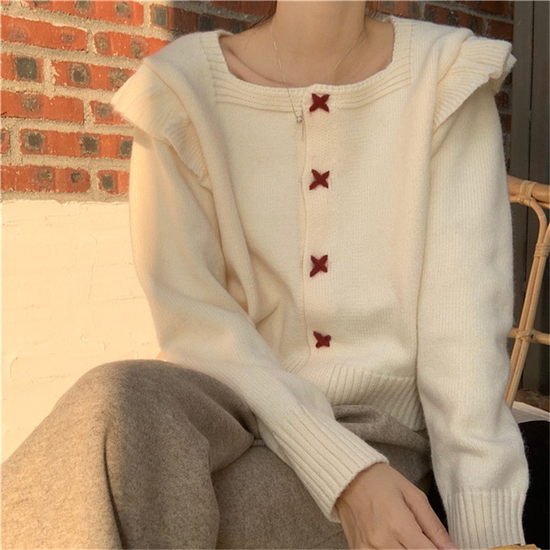 NZN Áo Khoác cardigan Dệt Kim Tay Dài Màu Sắc Ngọt Ngào Phong Cách Hàn Quốc Cho Nữ