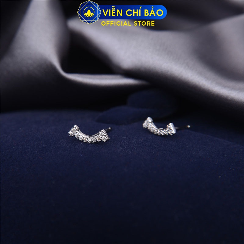 Bông tai amou chất liệu bạc 925 thời trang phụ kiện trang sức Viễn Chí Bảo B400530