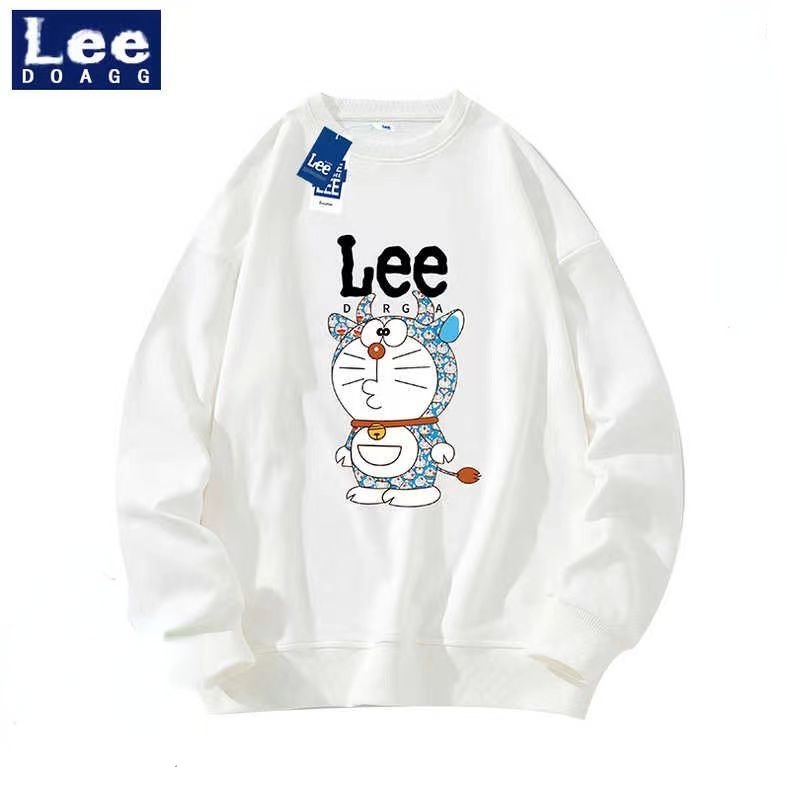 Áo Thun Cotton Tay Dài Cổ Tròn Dáng Rộng In Hình Doraemon Thời Trang Mùa Thu 2022 Cho Nam
