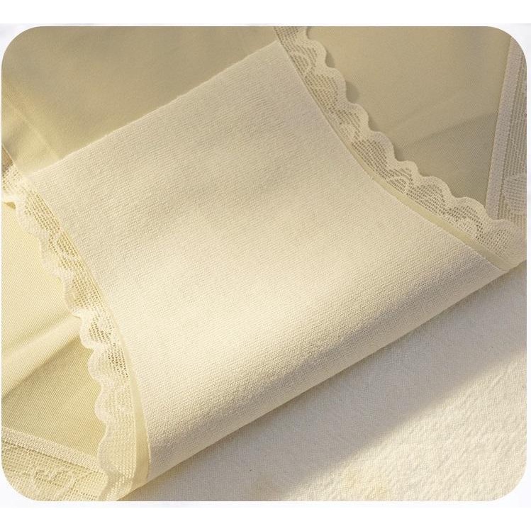 Quần Lót Lụa Băng Tàng Hình Kết Hợp Ren Lưới Cạp Cao Kháng Khuẩn Không Lộ Viền Hàng Loại 1