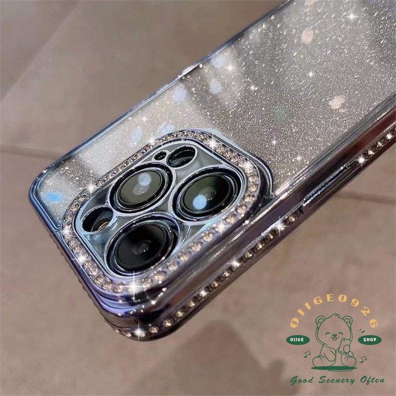 Ốp Điện Thoại TPU Đính Đá Lấp Lánh Cho Iphone 14 13 12 11 Pro Max Xs Max Xr 8 7 Plus