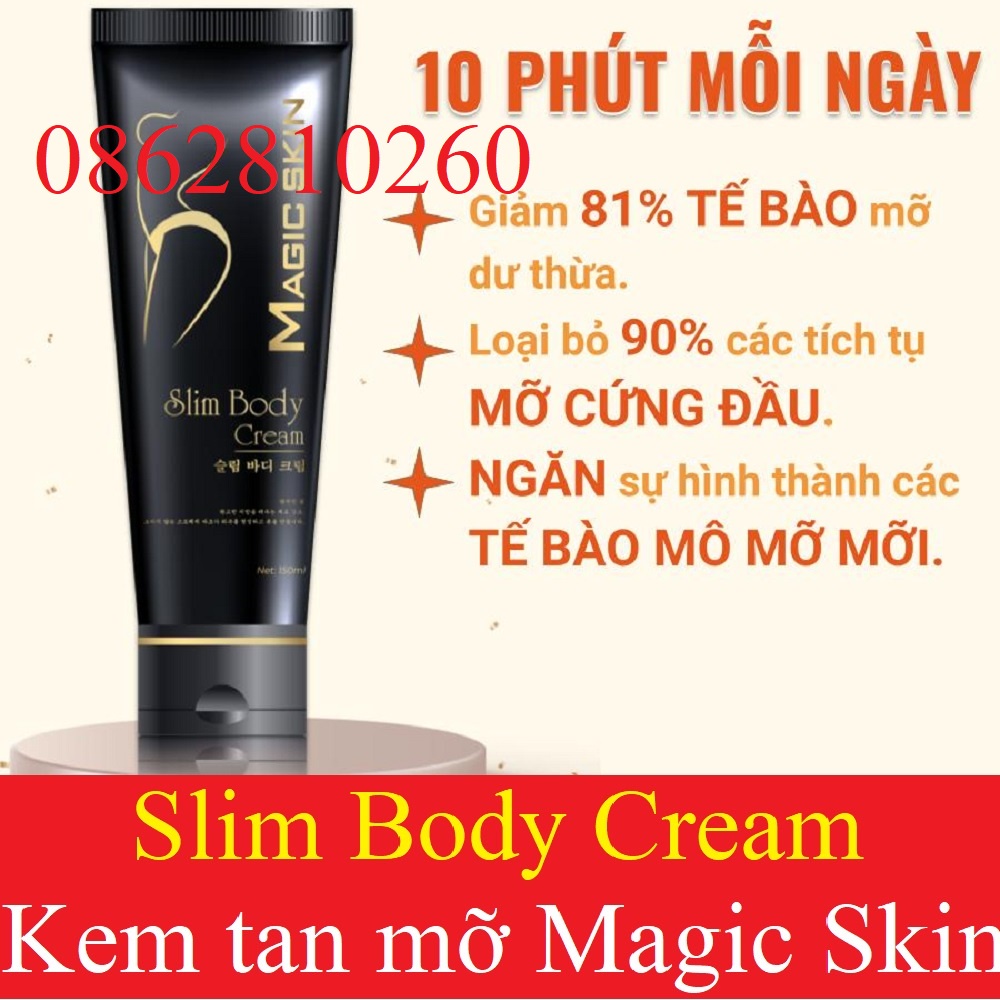 KEM TAN MỠ Slim Body Cream Magic Skin 👍 Gừng Quế ✔ CHÍNH HÃNG