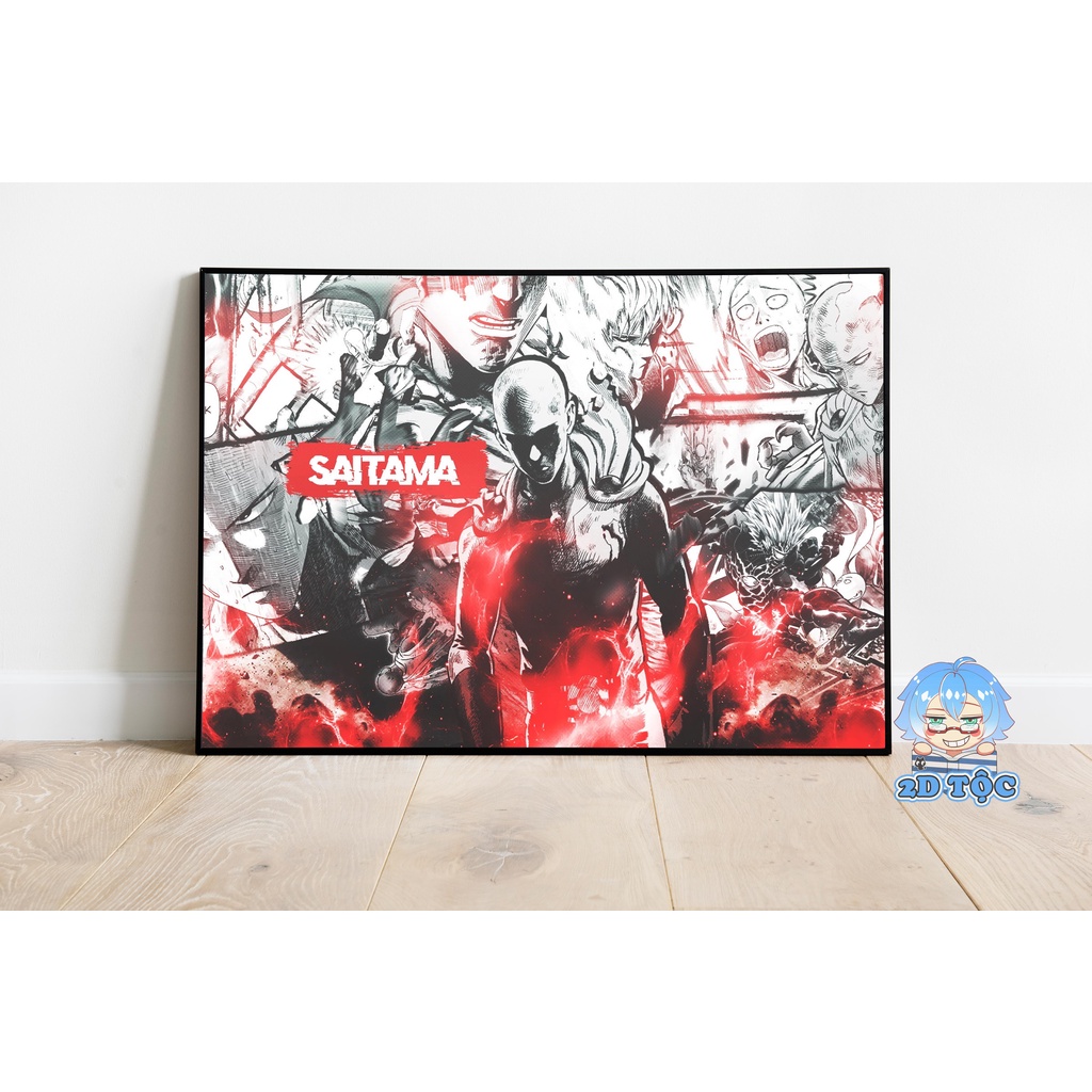 Poster A3 Cao Cấp Treo Tường Saitama (6) Anime Manga One Punch Man By 2D Tộc Shop
