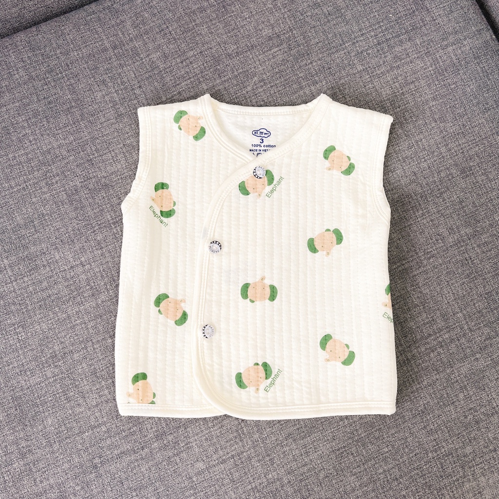 Áo gile trần bông cho bé sơ sinh (3-9Kg)