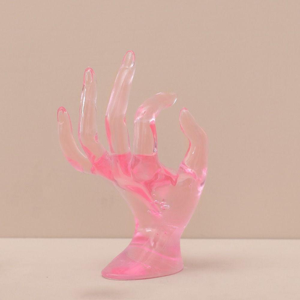 YIYU Mô Hình Bàn Tay Bằng Nhựa Màu Trơn Trưng Bày Trang Sức Vòng Cổ Nhẫn Vòng Tay TYLER1 OK Giá Đ