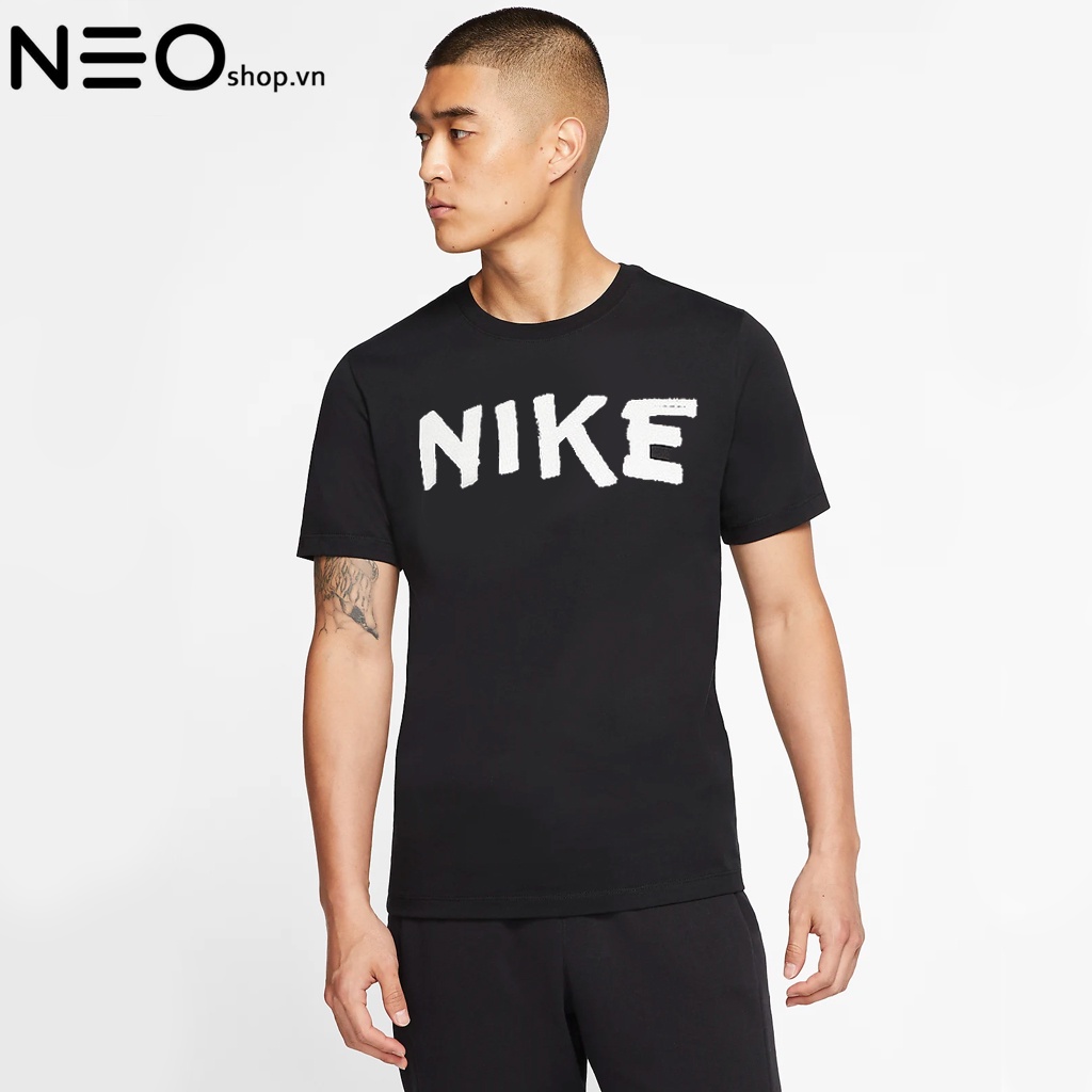 Áo Thun Nam Nike Cotton Tay Ngắn Thể Thao Essentials Shorts Sleeve Tee - Đen / Trắng / Xám