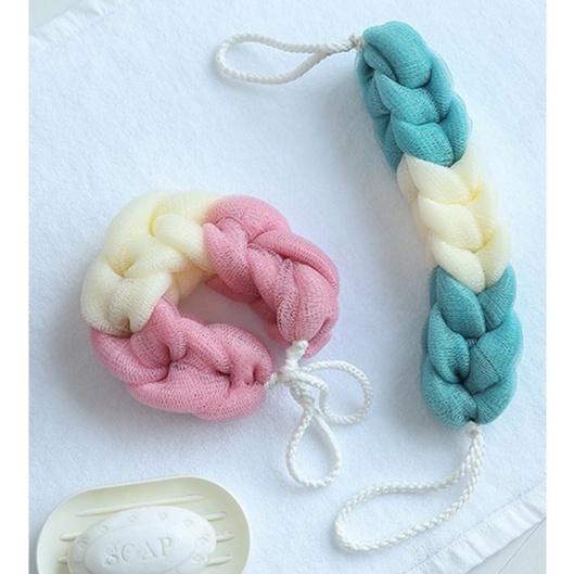 Dây tắm, bông tắm tạo bọt cao cấp chất liệu lưới mềm mại an toàn