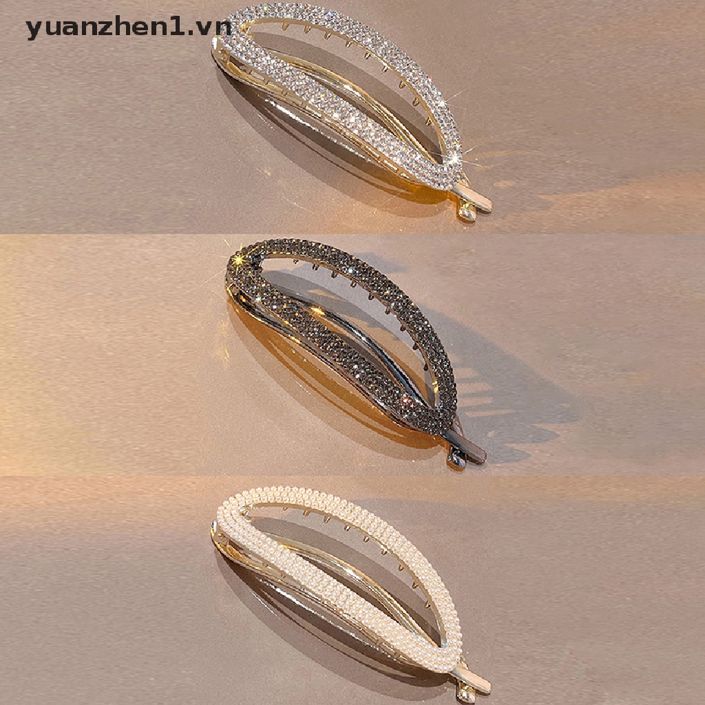 Kẹp Tóc Đính Đá Và Ngọc Trai Thời Trang Cho Nữ