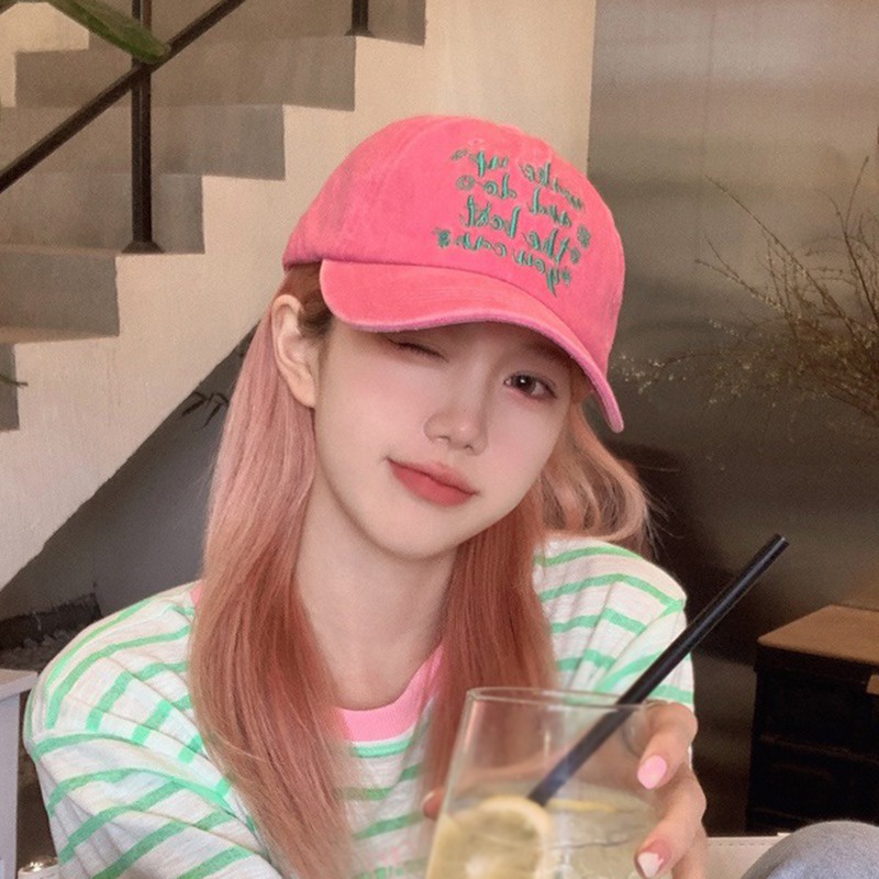 Mũ Lưỡi Trai Cotton Thiết Kế Chữ In Chống Nắng Mùa Hè