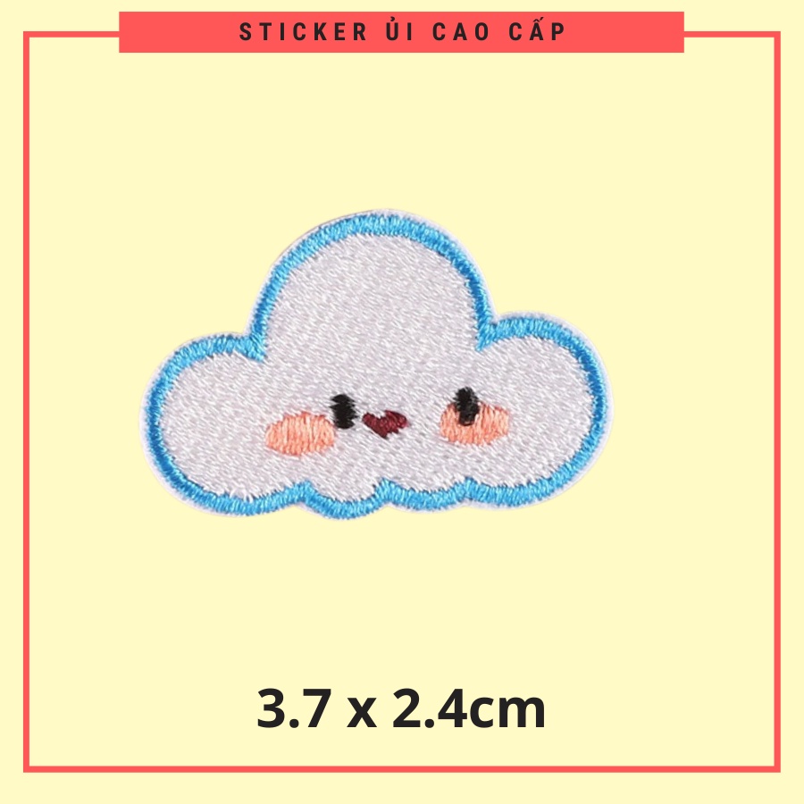 Sticker ủi áo cao cấp CÓ SẴN KEO ỦI, sticker dán quần áo dùng làm miếng vá quần áo rách, trang trí quần áo