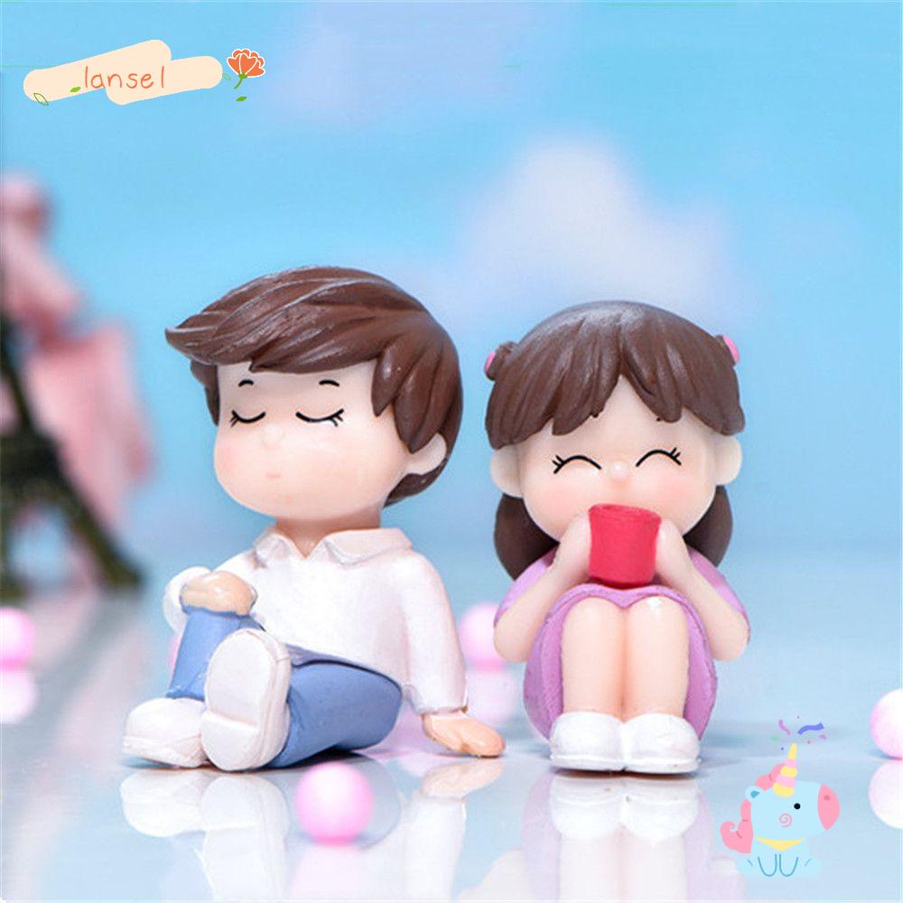 Mô Hình Cặp Đôi Búp Bê Dễ Thương Dùng Trang Trí Nhà Cửa