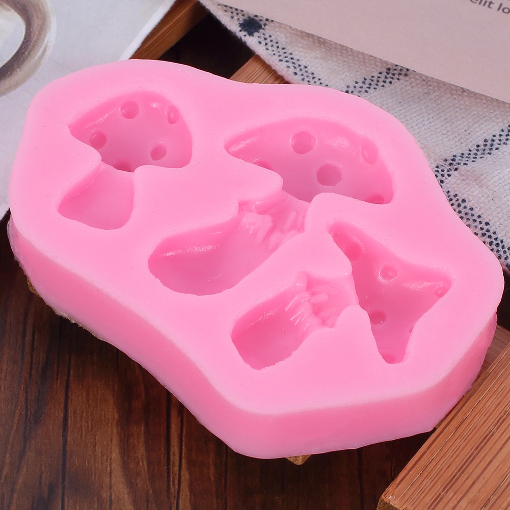 Khuôn Silicone Tạo Hình Nấm Trang Trí Bánh