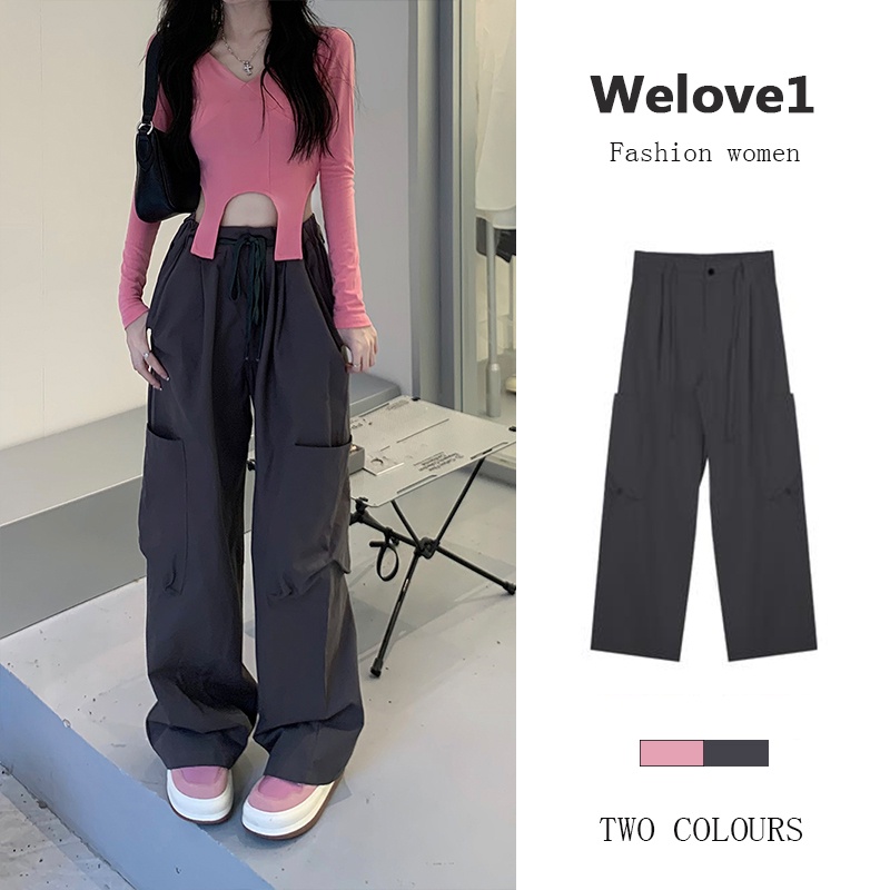 Quần Yếm Dài Ống Rộng Phong Cách Cổ Điển Xinh Xắn Dành Cho Nữ