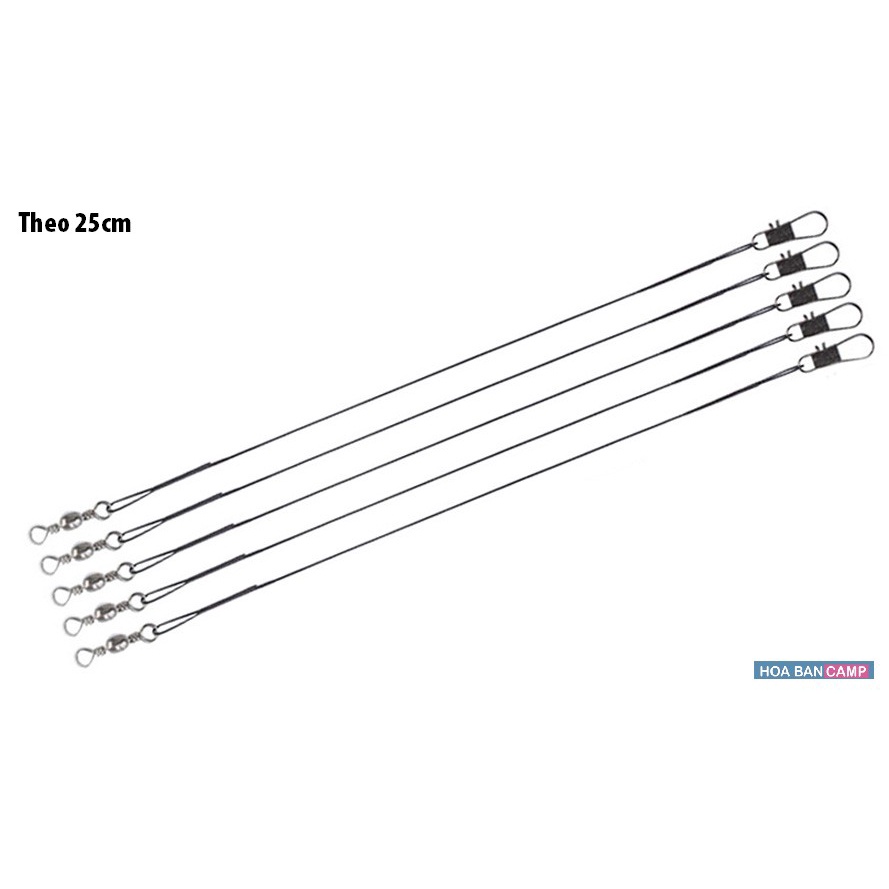 Thẻo Cáp Câu Cá Lóc Bông, Chim, Vược, Nhồng, Mú | 5 Cái/Túi - 25cm