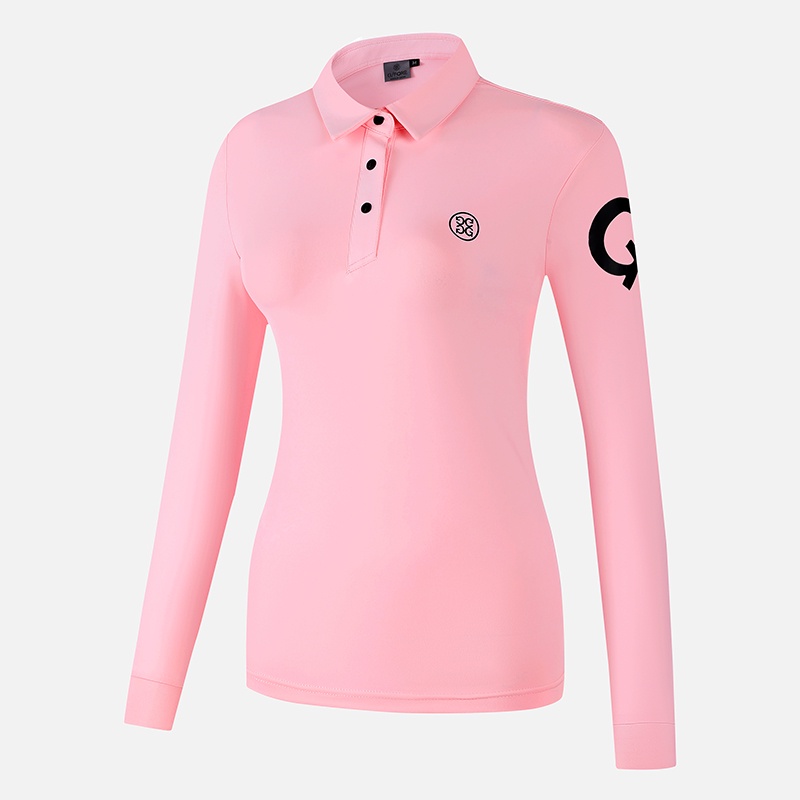 G/FORE Golf Áo thun dài tay dành cho nữ G4 Mùa thu đông Thể thao thoải mái Áo thun Polo Quần áo Golf của phụ nữ Áo thun khô nhanh