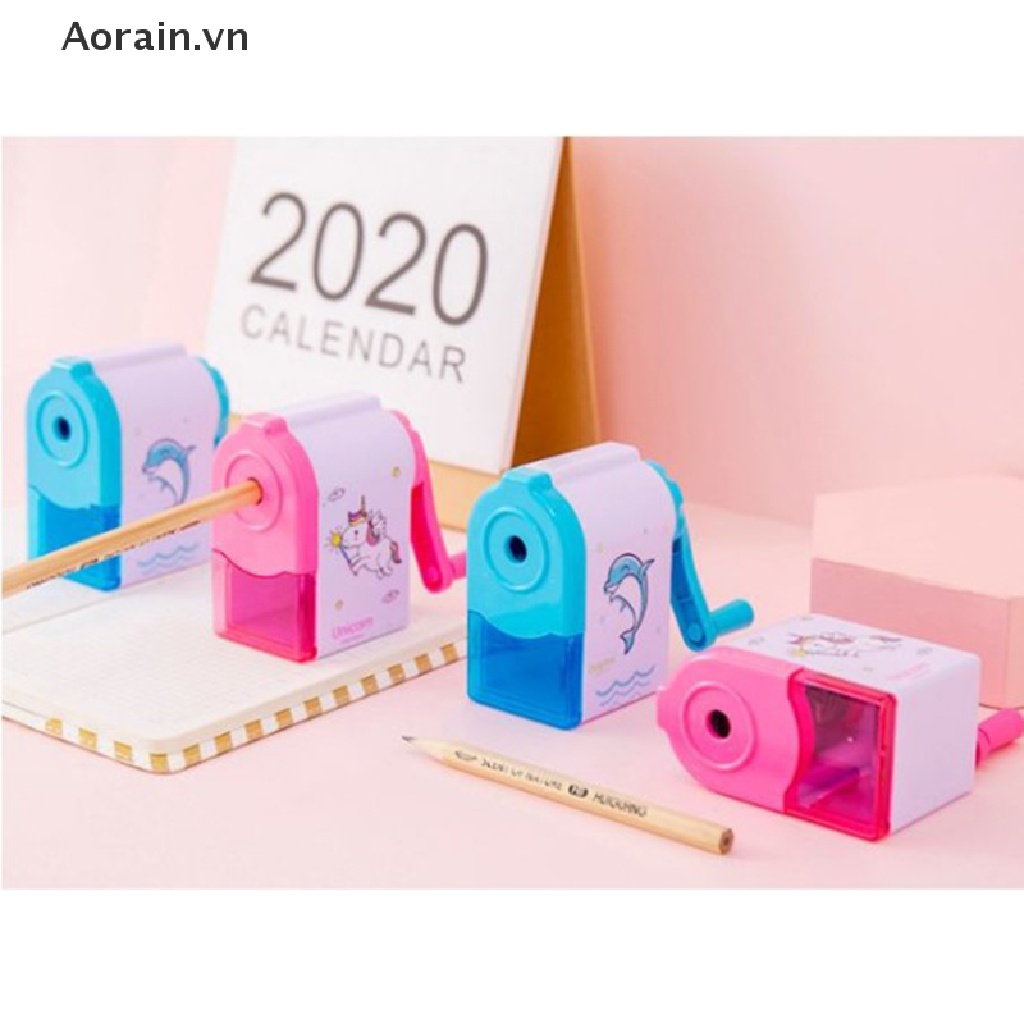 {Aorain} Đồ Chuốt Bút Chì In Hoạt Hình Tay Quay Cho Học Sinh ~ AN