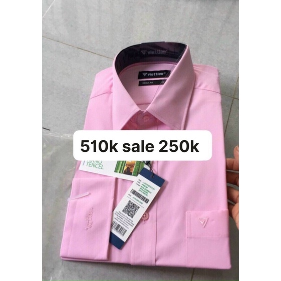 Áo sơ mi Việt tiến sale 55%gia 510k con 230k