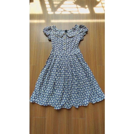 Thanh lý đầm cotton cúc họa mi xinh xắn dáng đẹp size S
