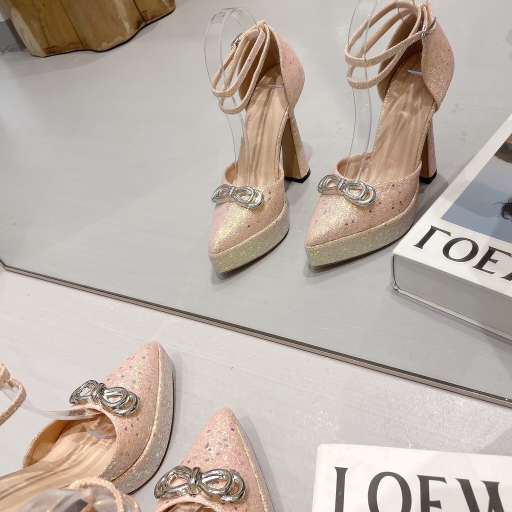 Giày Cao Gót Mũi Nhọn Thời Trang Dành Cho Nữ / Size 35-42