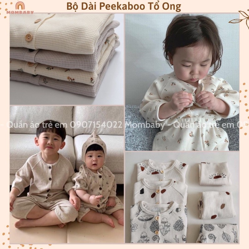 Bộ Dài Cài Nút Thun Dệt Kim Co Dãn Thoải Mái Cho Bé Trai, Bé Gái (có sẵn)
