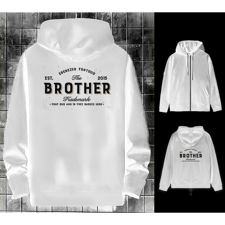 Áo hoodie đôi có dây kéo chất nỉ đẹp