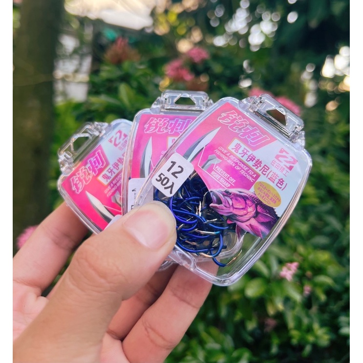 Lưỡi câu cá CACBON BKK XANH có ngạnh Nhật Bản siêu bén siêu bền cao cấp