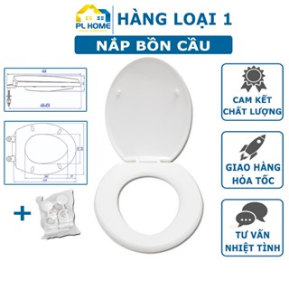 Nắp bồn cầu nhựa trắng, xanh biển, xanh ngọc phù hợp nhiều mẫu bồn cầu 2 khối rời – Nắp bồn cầu đủ bộ chân ốc lắp đặt