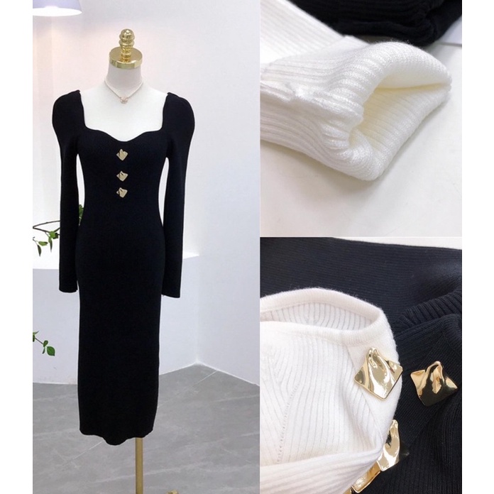 Đầm len tay dài #360