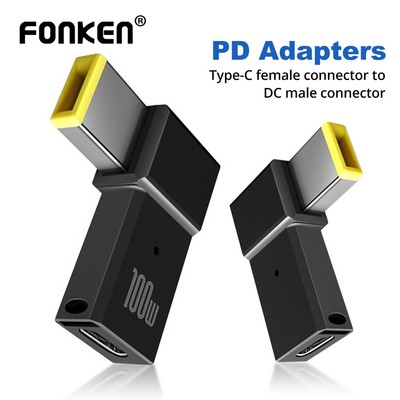 Cáp sạc nhanh FONKEN chuyển đổi USB type C 100W sang PD cho máy tính xách tay thinkpad