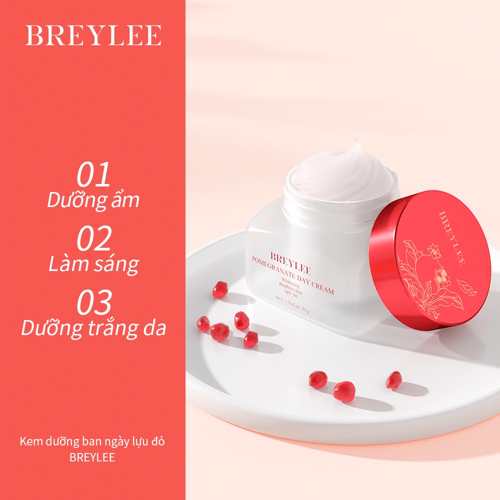 Kem dưỡng trắng da ban ngày BREYLEE chiết xuất lựu đỏ 1.76 fl oz / 50g