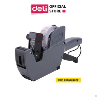 Máy bắn giá 8 số deli, ghi xám - 1 chiếc - e7504 - deli