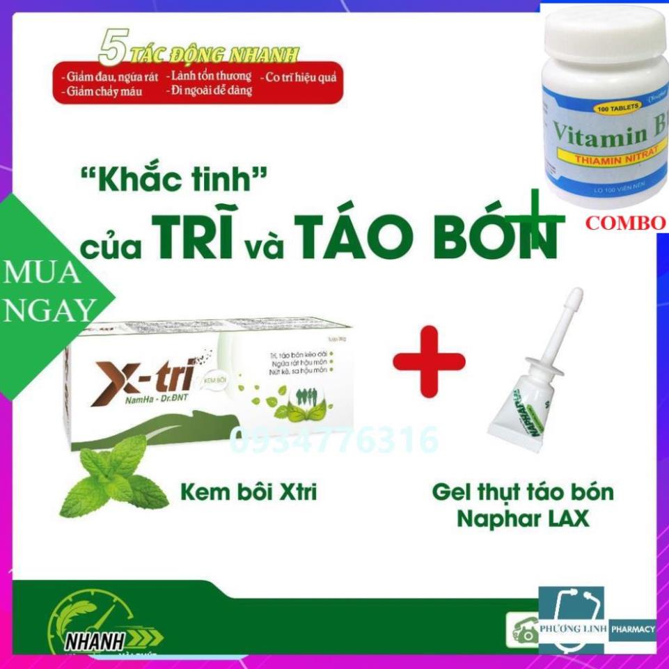 Combo Vitamin B1 chai 100 viên+ KEM BÔI DA X-TRI NAMHA