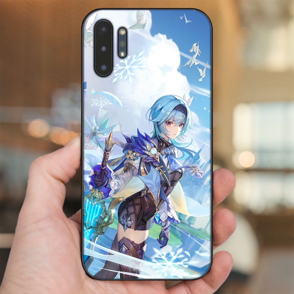 Ốp lưng Samsung Note 10 Plus viền đen in hình Eula Genshin Impact