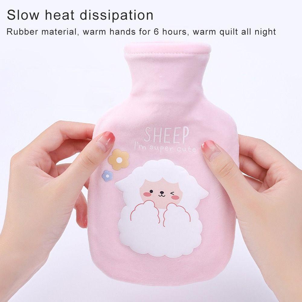 EBINLANDS Túi Chườm Nước Nóng Giữ Ấm Tay Mùa Đông Bằng Cao Su Tự Nhiên