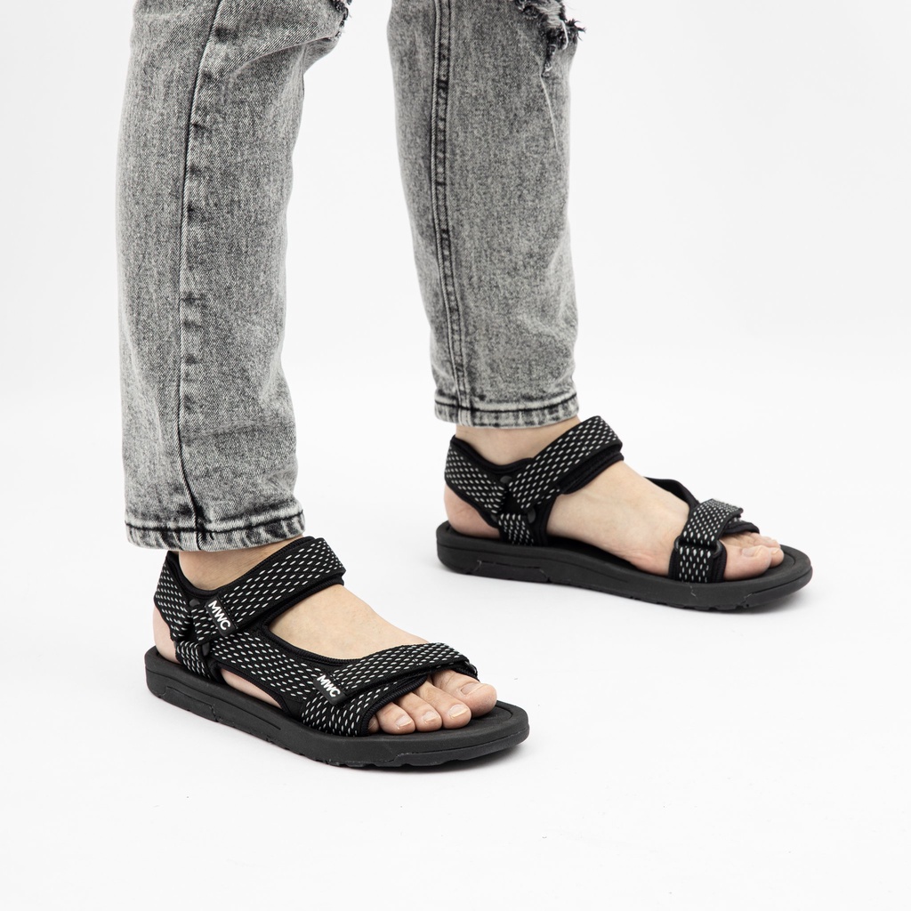 Giày MWC 7054 - Giày Sandal Nam, Giày Quai Hậu Đế Cao Su Quai Ngang Năng Động Trẻ Trung