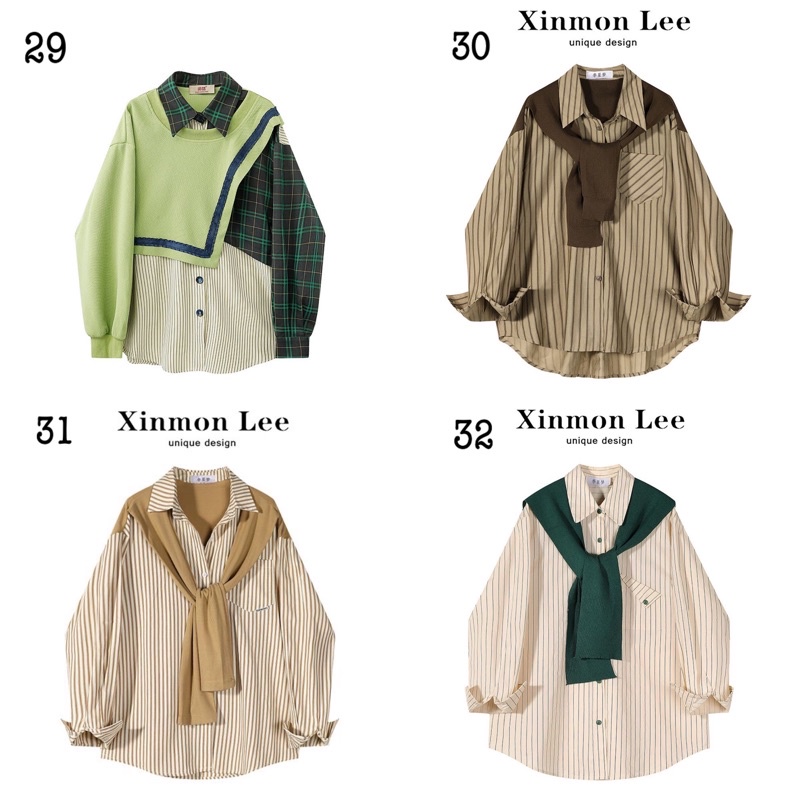 ÁO SƠ MI KIỂU M29,30,31,32