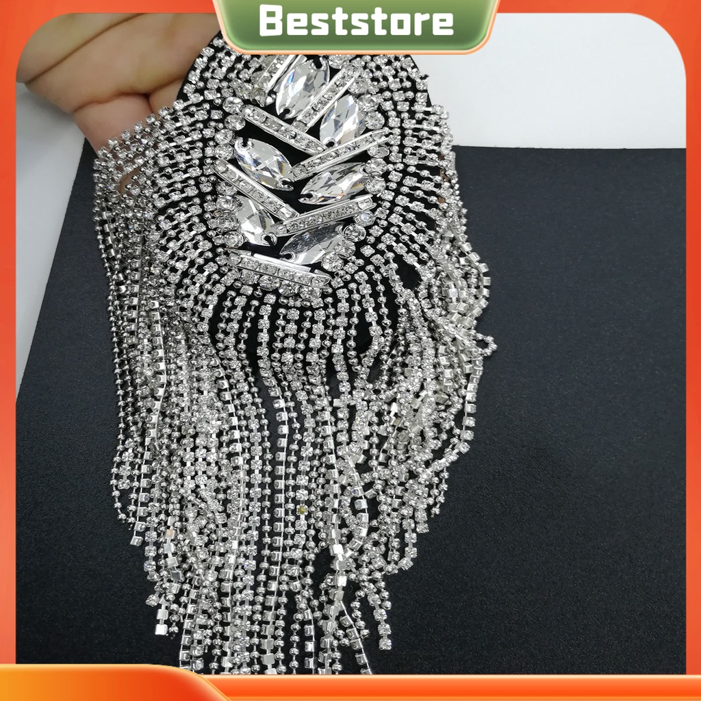 Trâm Cài Áo Tua Rua Đính Đá Sáng Bóng Thủ Công Trang Trí Quần Áo