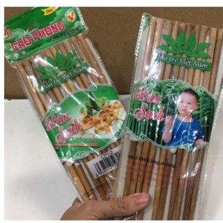 Vỉ 10 Đôi Đũa Tre Sạch Chất Lượng Cao Hàng Công Ty