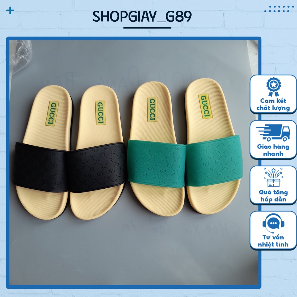 Dép quai ngang nam Gucci Đế Cao Su Cao Cấp Thời Trang phong cách thời thượng SP D13