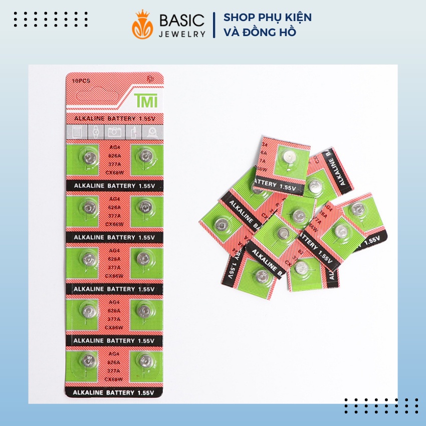 Pin đồng hồ đeo tay Alkaline Battery 1.5V loại phổ thông AG4 377A CX177 LR626W