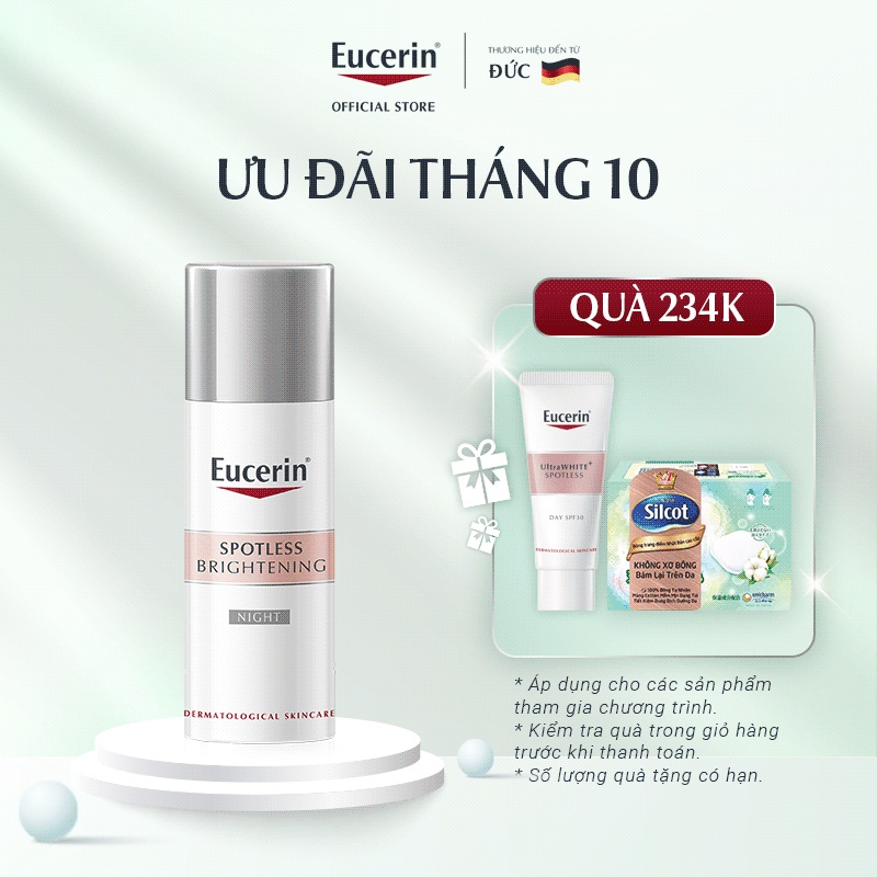 Kem dưỡng đêm giảm thâm nám & sáng da Eucerin Spotless Brightening 50ml