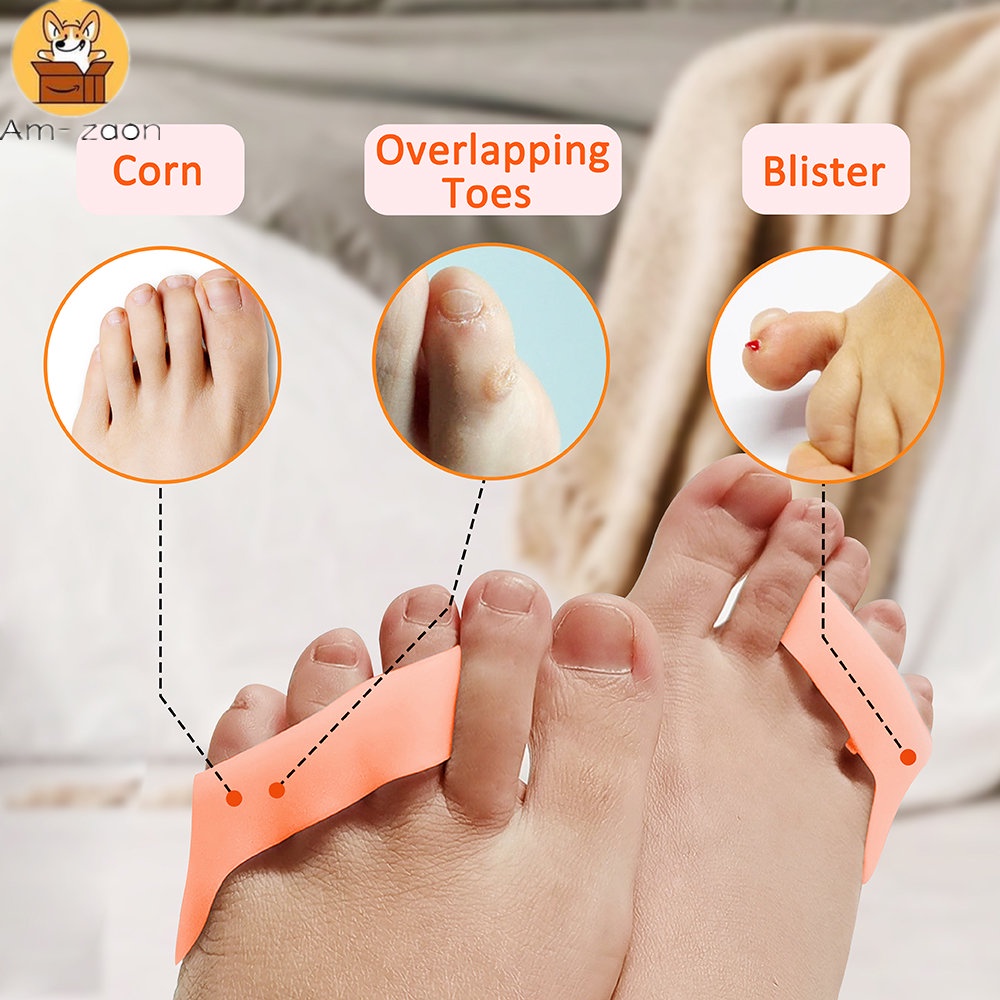 Set 2 Dụng Cụ Tách Ngón Chân Ba Lỗ Giảm Đau Hiệu Quả