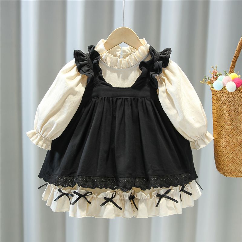 Đầm Công Chúa lolita Thời Trang Xuân Thu Cho Bé Gái