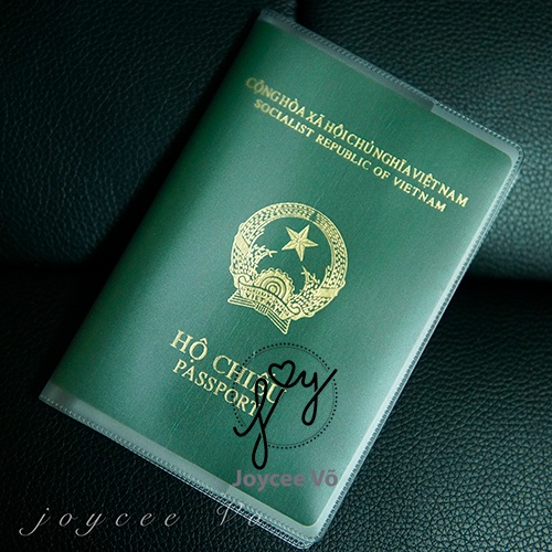 Vỏ bao Passport  bamarau nhựa PVC dẻo trong