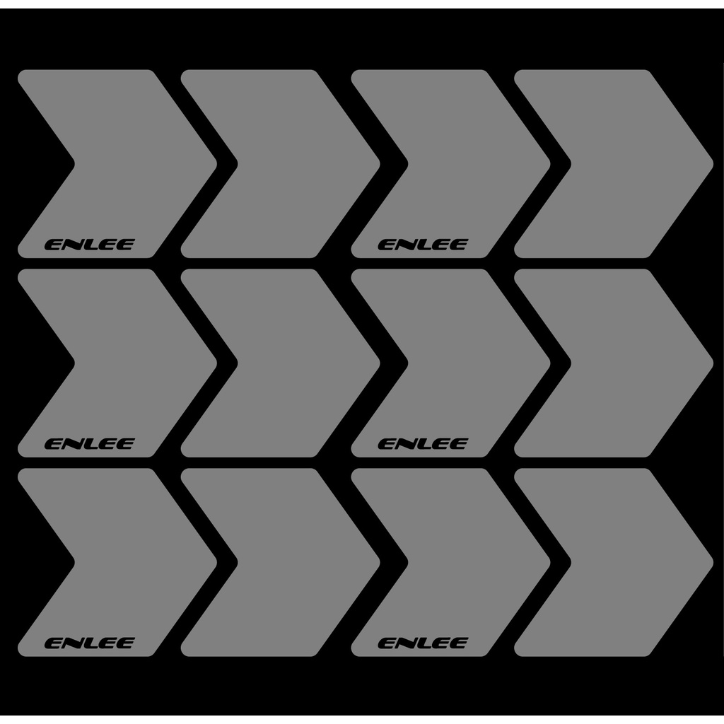 Bộ 12 Miếng Dán Phản Quang Trang Trí Vành Bánh Xe Đạp / Mô Tô