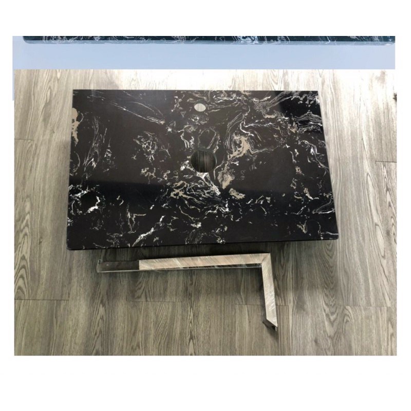 Kệ để Lavabo đặt bàn bằng đá kích thước 60x40x15cm Màu đen trắng kem Life Home Bảo hành 2 năm